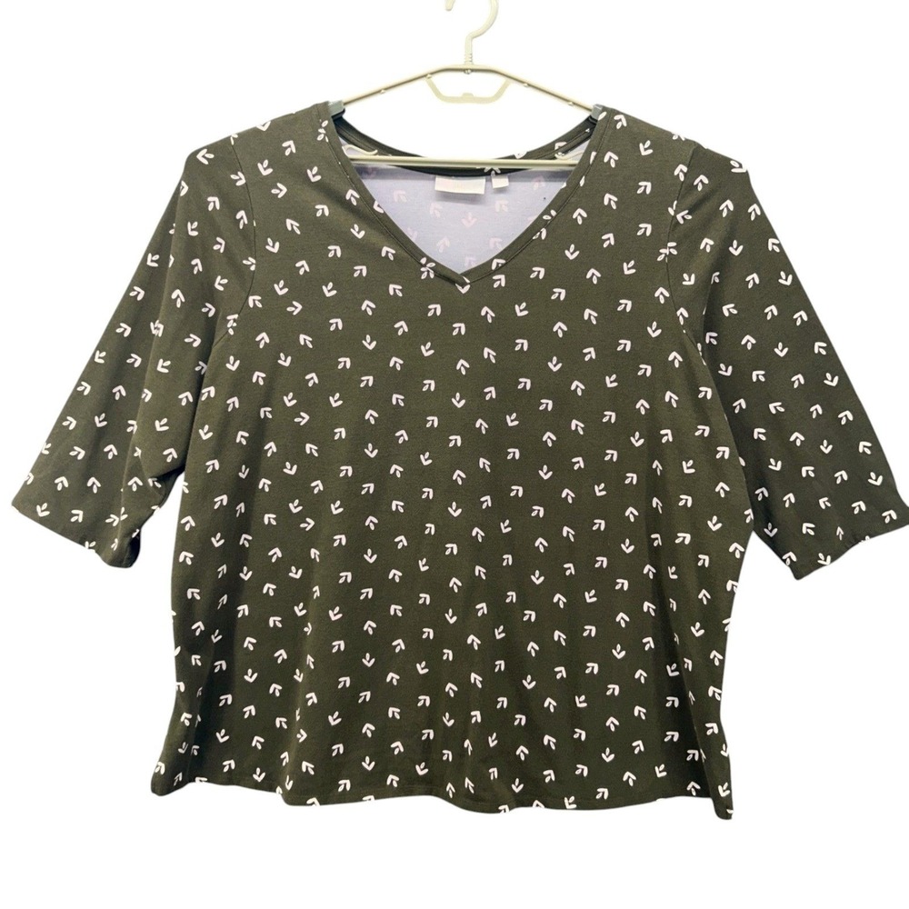 Belle by Kim Gravel Shirt Green 3X
